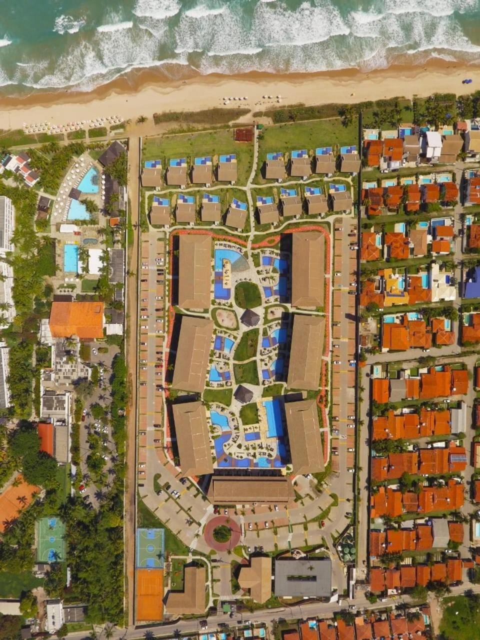 Luxuoso Flat 3 Quartos, Terreo, No Cupe Beach Living - Beira Mar De Pôrto das Galinhas المظهر الخارجي الصورة