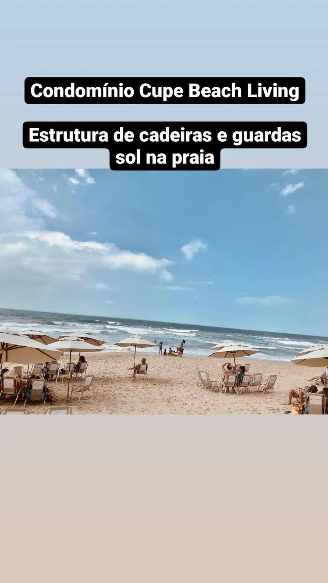 Luxuoso Flat 3 Quartos, Terreo, No Cupe Beach Living - Beira Mar De Pôrto das Galinhas المظهر الخارجي الصورة