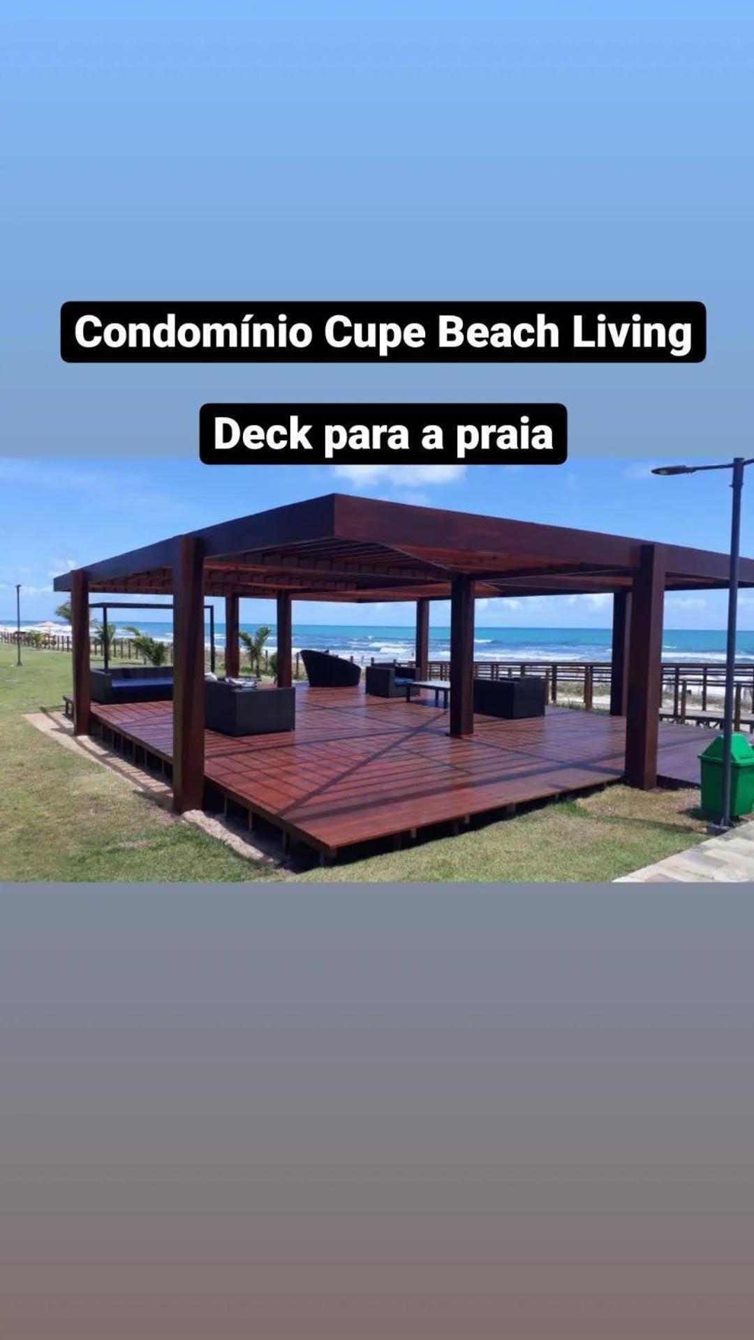 Luxuoso Flat 3 Quartos, Terreo, No Cupe Beach Living - Beira Mar De Pôrto das Galinhas المظهر الخارجي الصورة