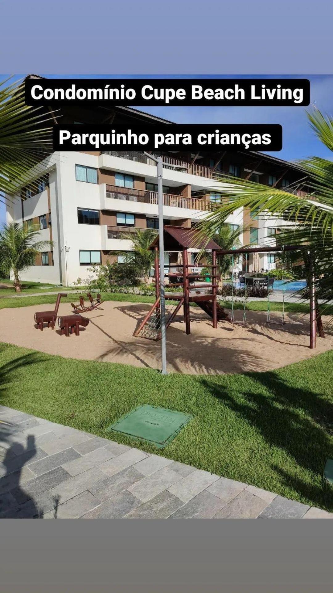 Luxuoso Flat 3 Quartos, Terreo, No Cupe Beach Living - Beira Mar De Pôrto das Galinhas المظهر الخارجي الصورة